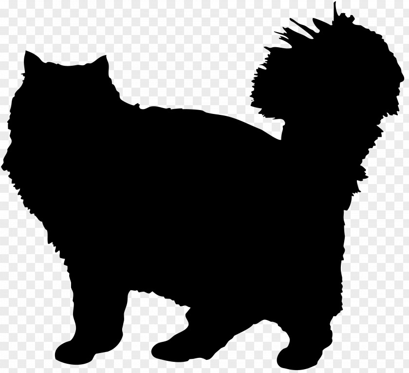Vector Cat Logo American Bobtail Kitten Keeshond Decal Silhouette PNG