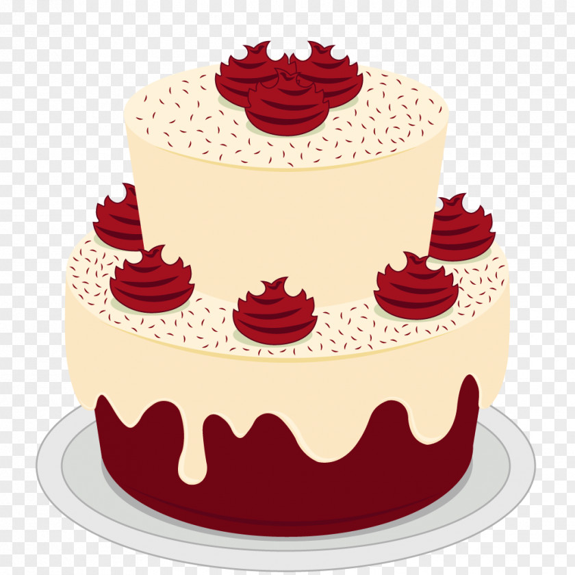 Wedding Cake Birthday Red Velvet Chocolate Sugar PNG