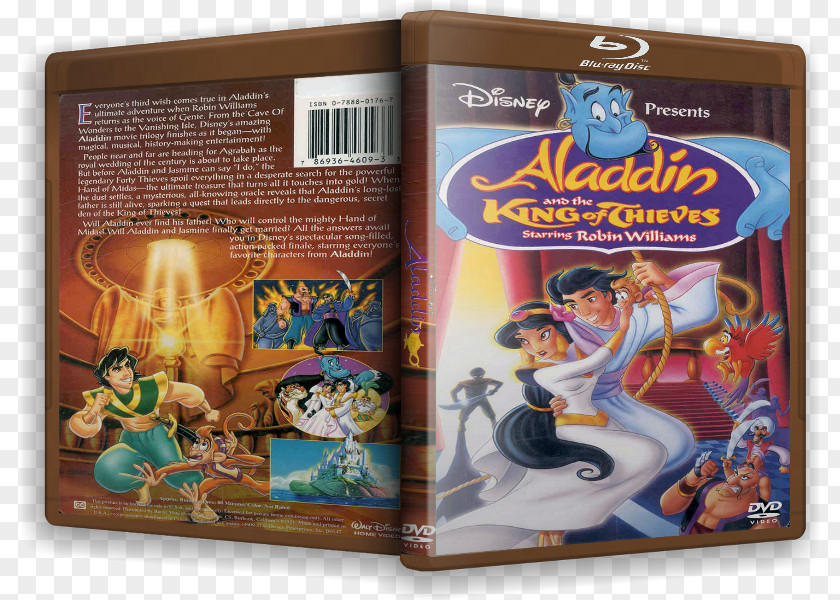 Aladdin And The King Of Thieves VHS Disney's Clamshell Recreation PNG