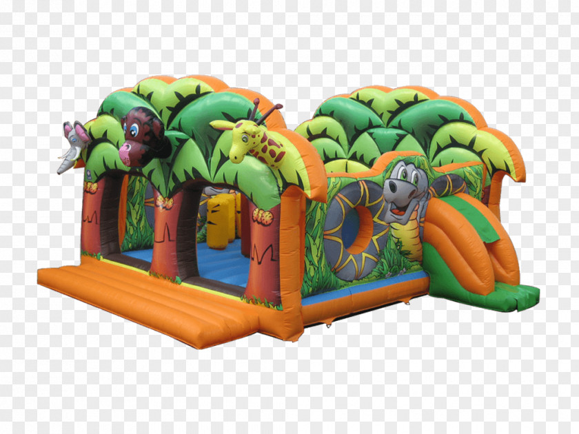 Castle Inflatable Bouncers Playground Slide Party PNG