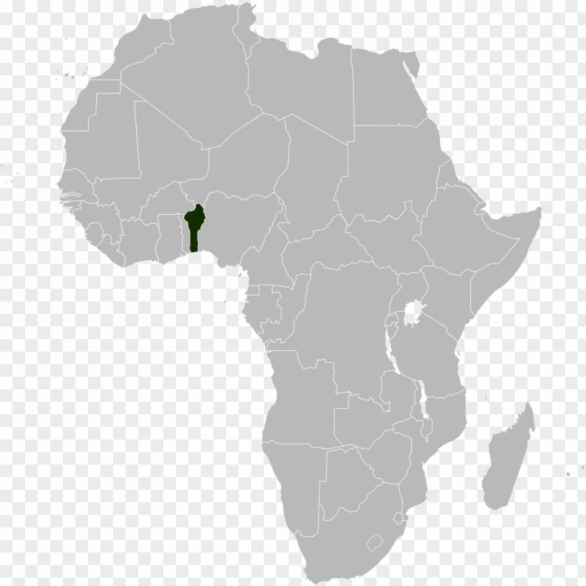 Areas Benin Blank Map Clip Art PNG
