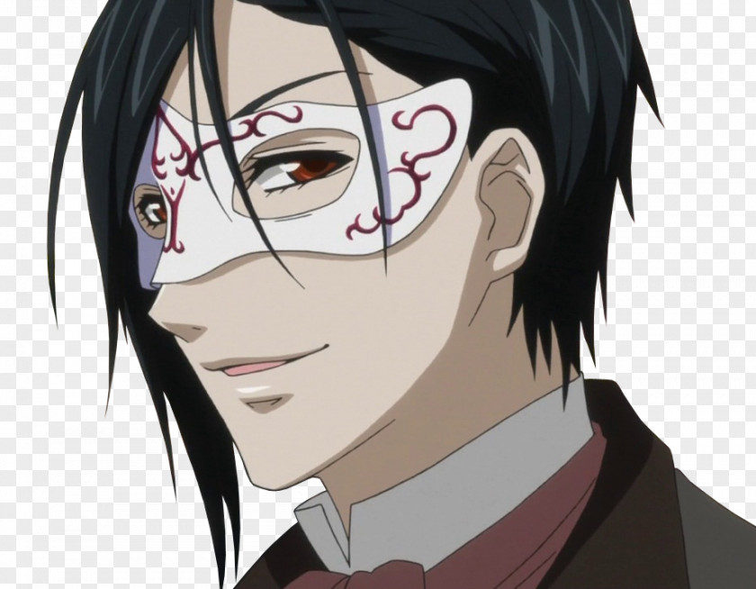 Masquerade Ball Sebastian Michaelis Ciel Phantomhive Black Butler Drawing PNG