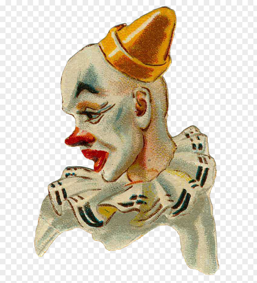 Vintage Circus Clown Performance PNG