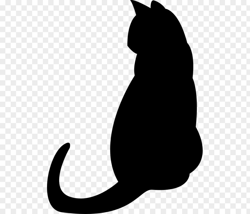 Cat Kitten Silhouette Clip Art PNG