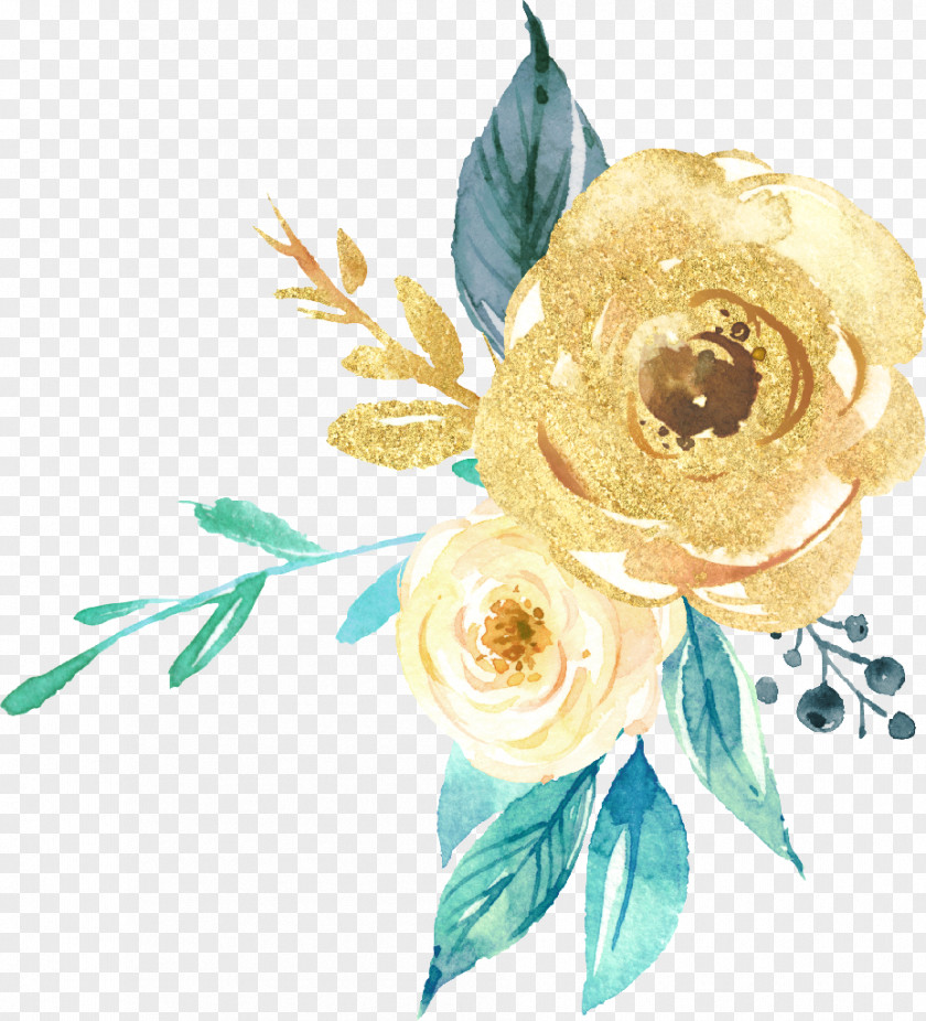 Flower Watercolor Painting Image Clip Art PNG
