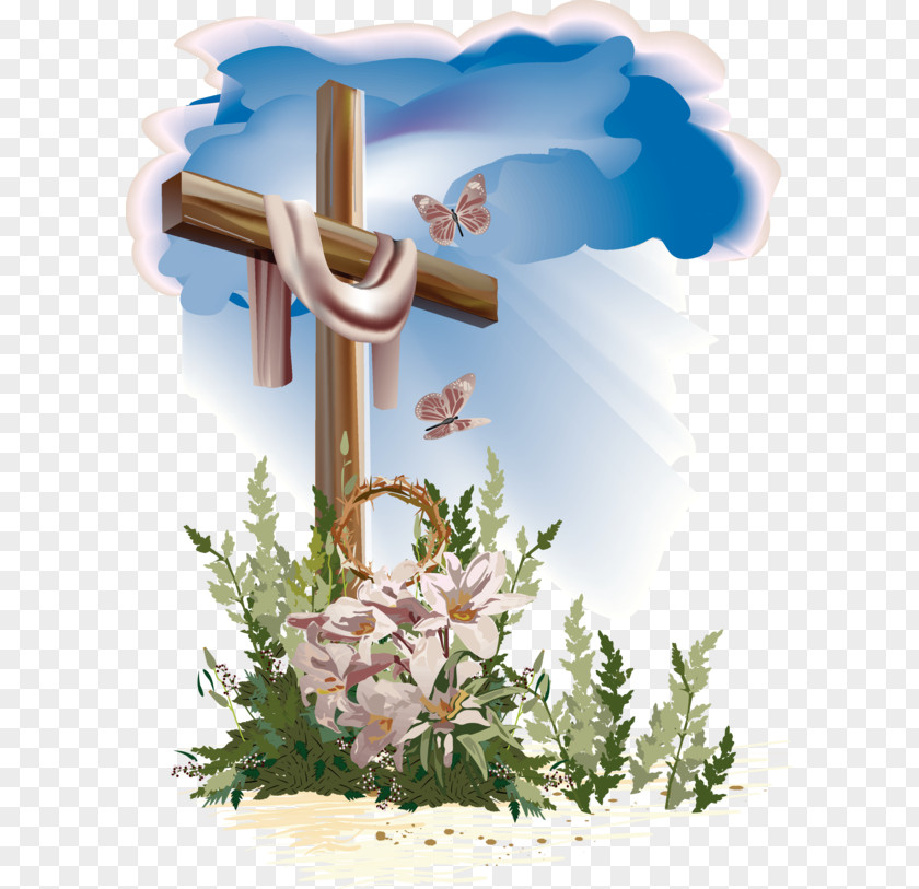 Holy Communion Easter Bunny Calvary Christian Cross Clip Art PNG