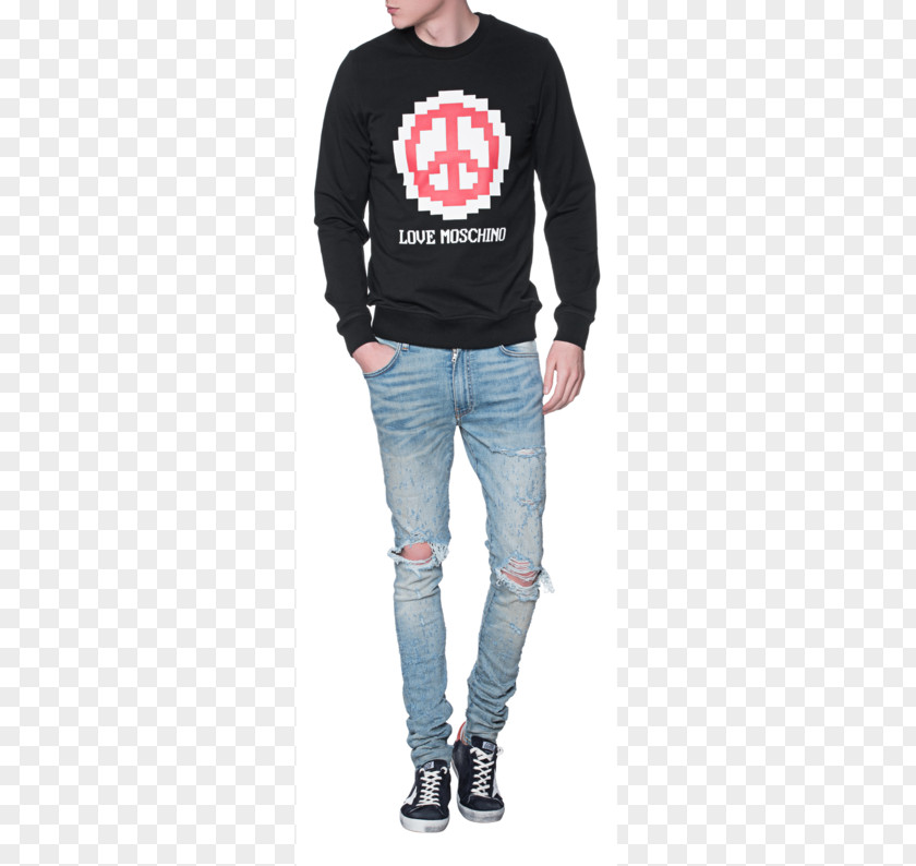 Jeans Long-sleeved T-shirt Hoodie PNG