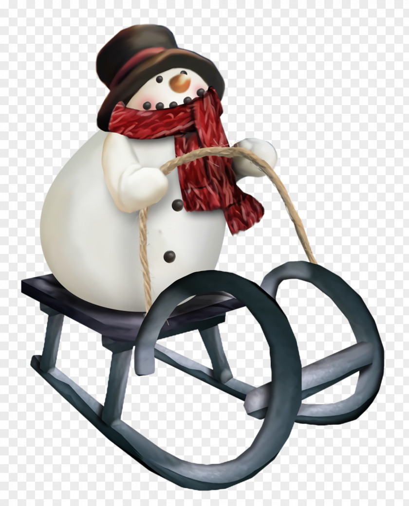 Rocking Chair Vehicle Christmas Snowman PNG