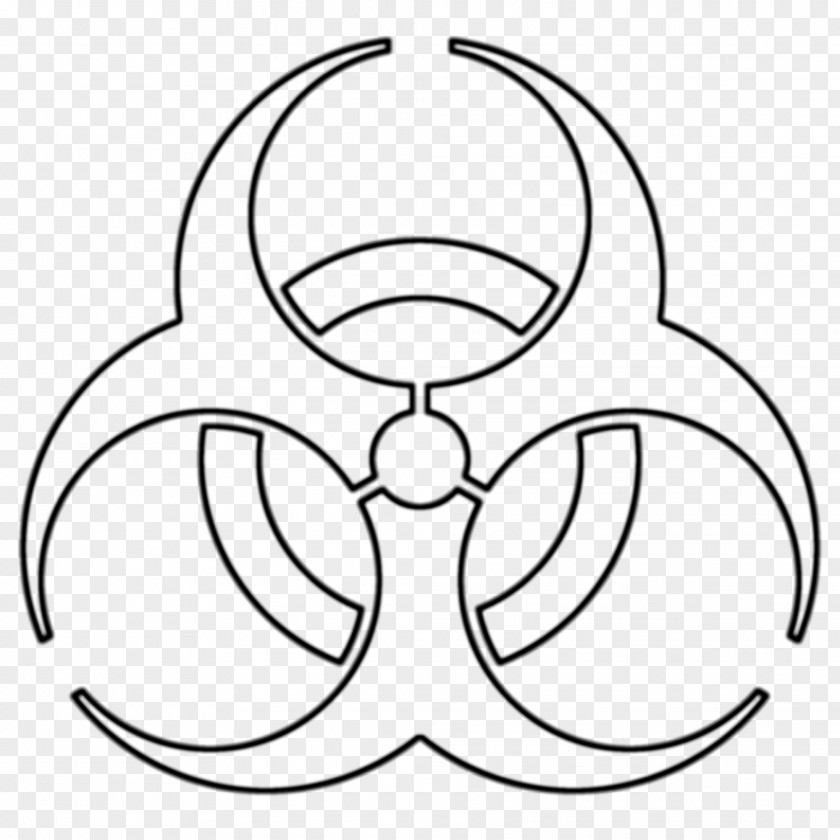 Blender Biological Hazard Symbol Clip Art PNG