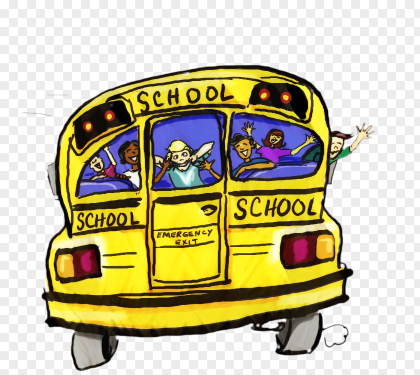 Car Vehicle School Bus Drawing PNG