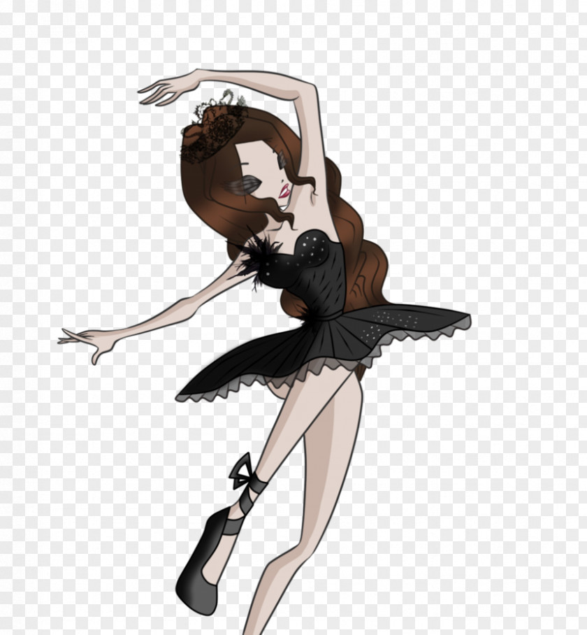 Ballet Dancer Cartoon Illustration PNG