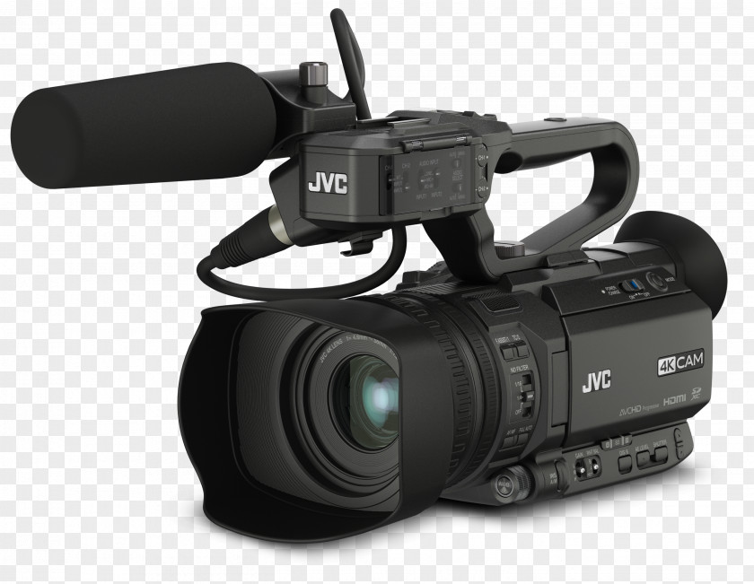 Camera 4K Resolution Camcorder JVC GY-HM200 Professional Video PNG