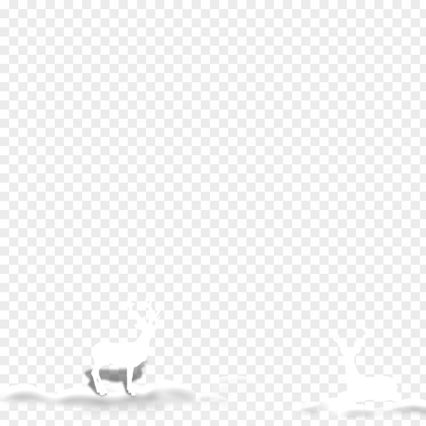Christmas Deer Tengyun Angle Point Black And White Pattern PNG