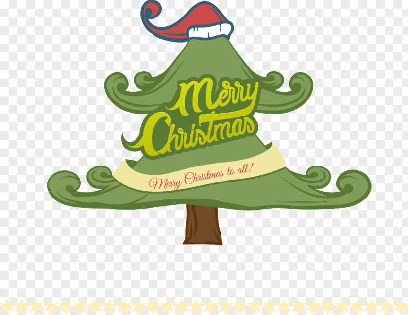 Hat On The Christmas Tree Santa Claus Decoration Illustration PNG