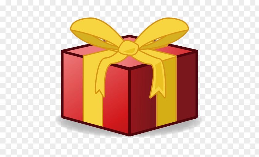 Present Gift Emoji SMS Text Messaging Clip Art PNG