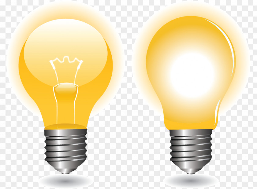 Vector Bulb Incandescent Light Euclidean LED Lamp PNG