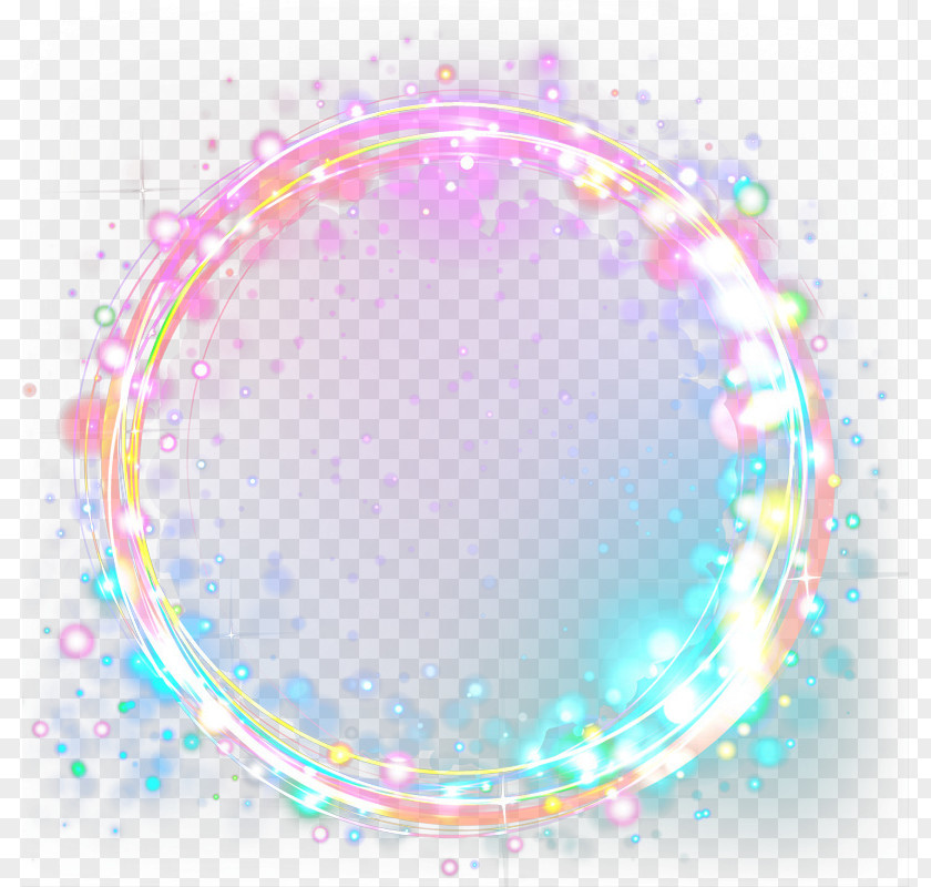 Beautiful Color Cool Title Box Circle Graphic Design PNG