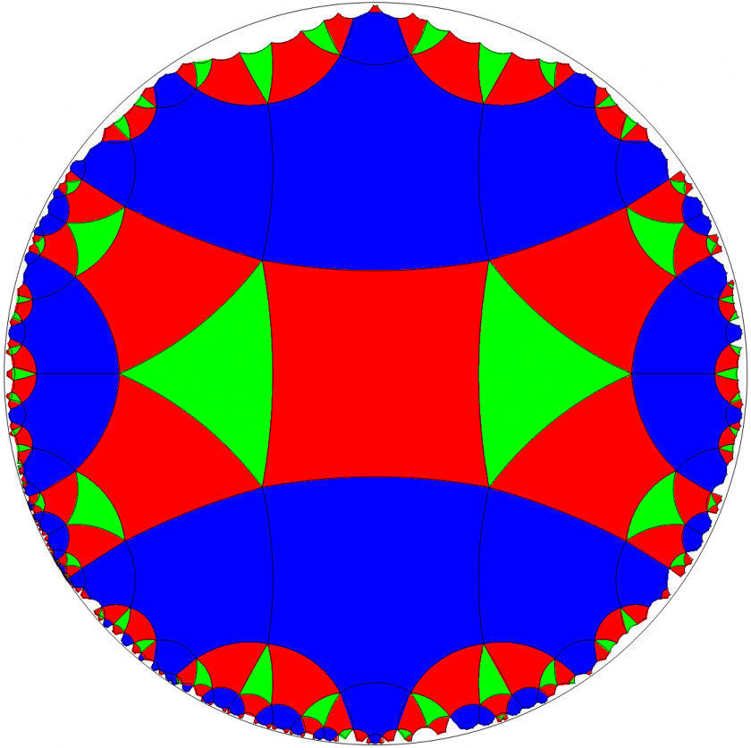 Circle Limit III IV Tessellation Anisohedral Tiling PNG