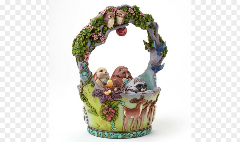 Easter Basket Porcelain Flowerpot PNG