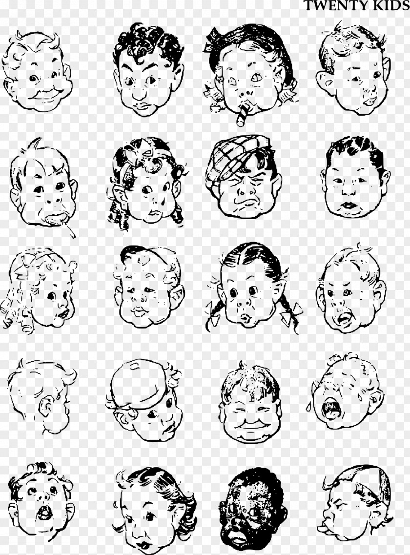 Facial Expressions Fun With A Pencil Drawing The Head And Hands Figure For All It's Worth PNG
