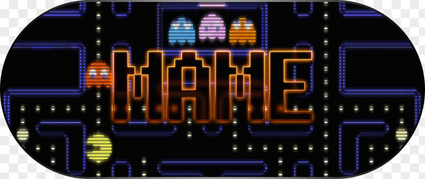 Mame Pac-Man Brand Pattern PNG