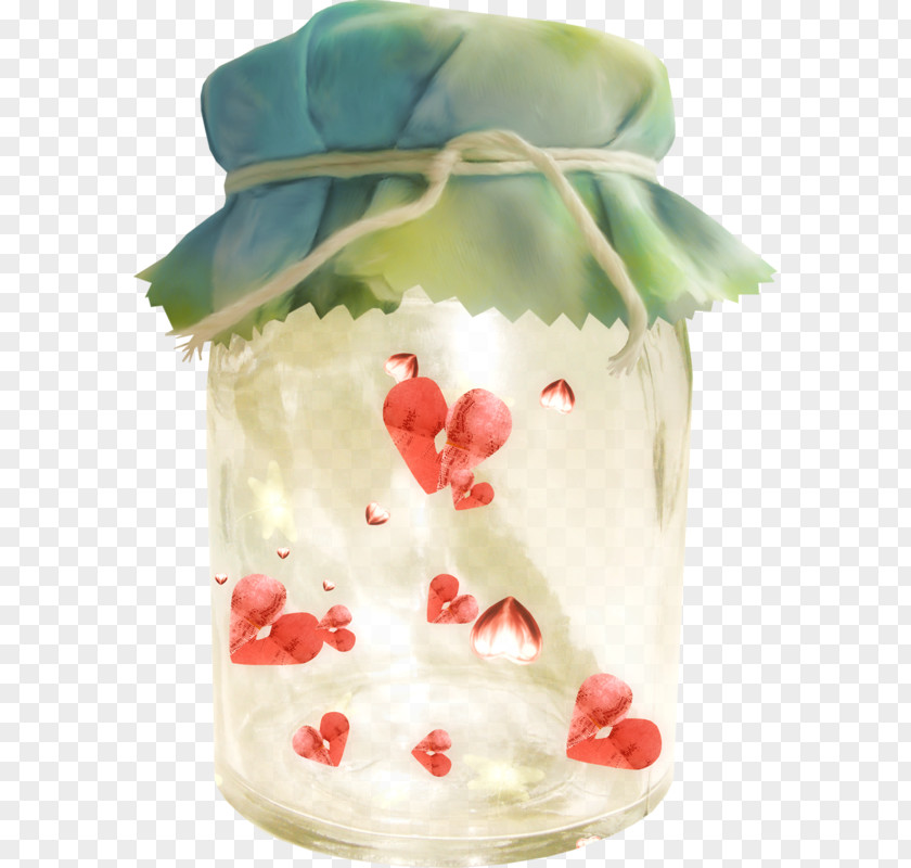 Love Jar Bottle Label Glass PNG