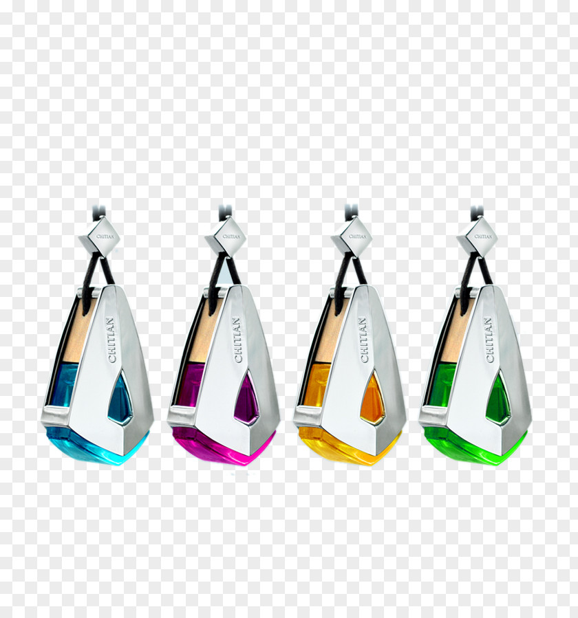 Four Bottles Of Perfume Car Ornaments Different Colors O Ha PNG