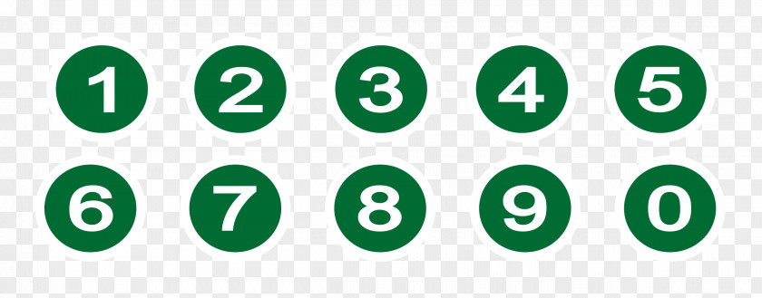 NUMBERS Number Circle Clip Art PNG