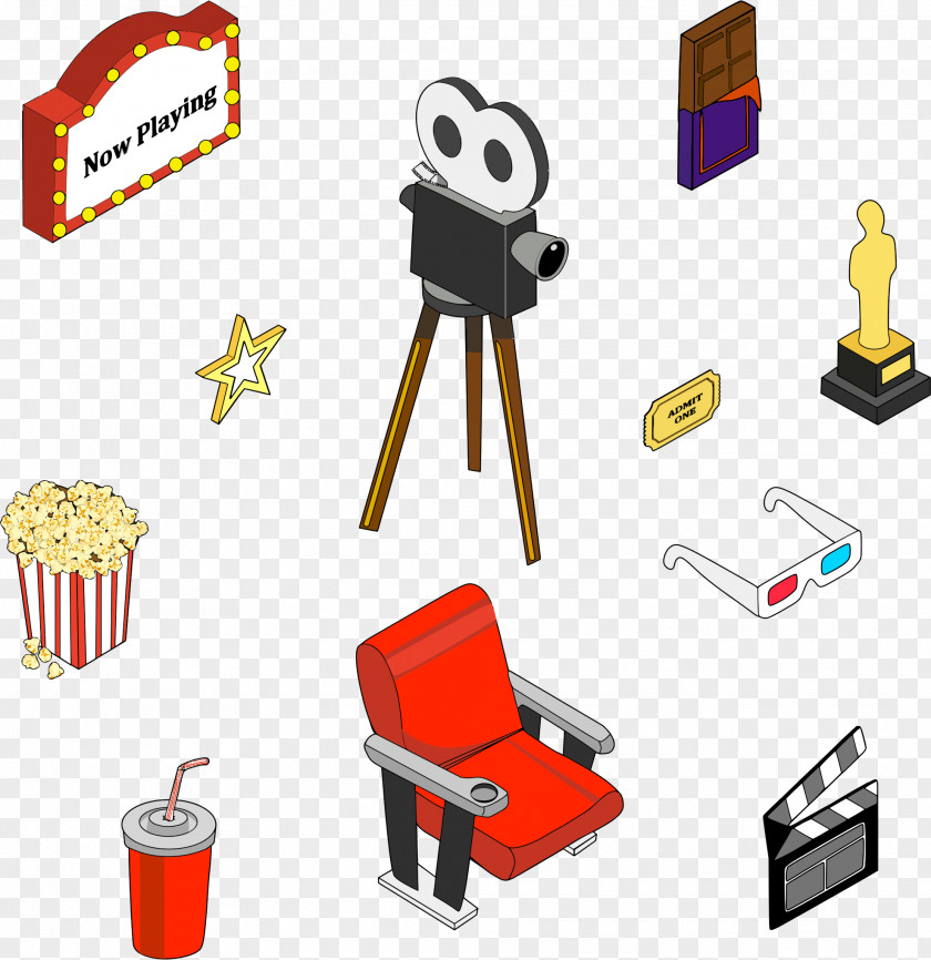 Popcorn Cinema Art Film Clip PNG