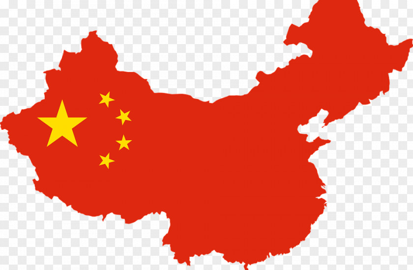 Red Blank Map China Background PNG