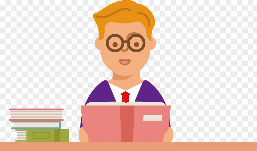 Teacher Reading Book PNG