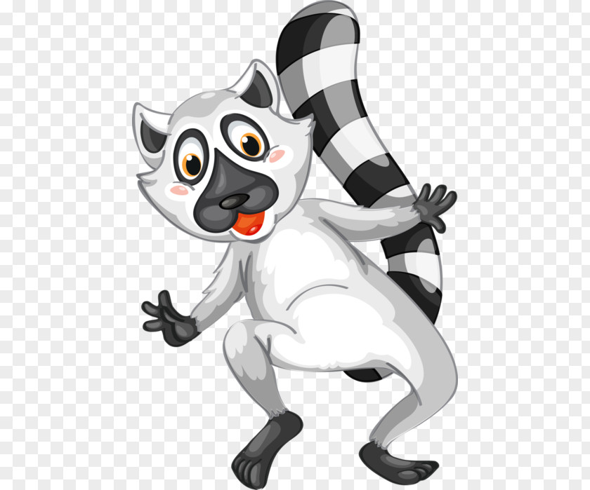 Animation Ring-tailed Lemur Clip Art PNG