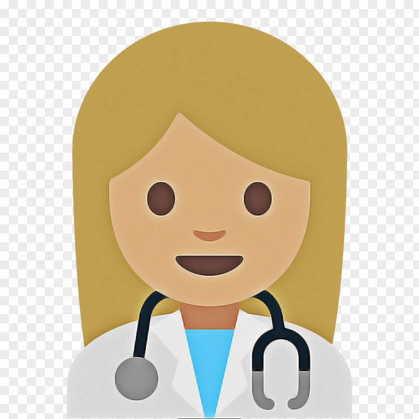 Cartoon Yellow Smile Physician PNG