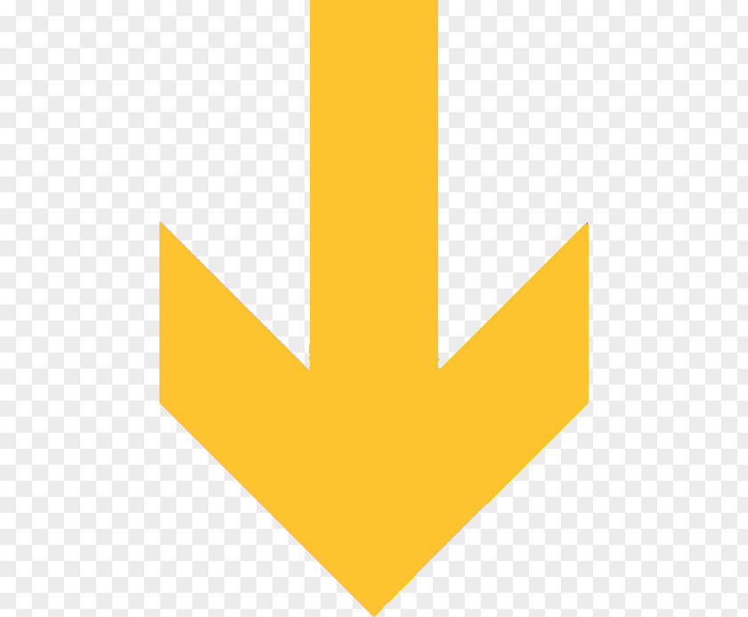 Pfeil Nach Unten Arrow Yellow Symbol Data PNG