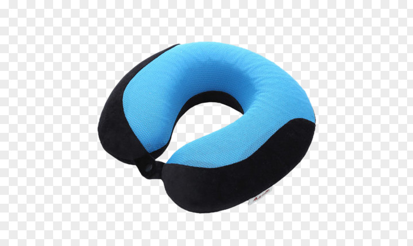 Blue Black U-pillow Pillow Icon PNG