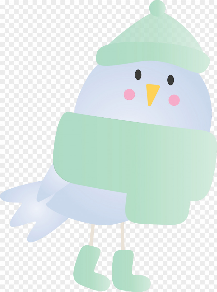 Green Cartoon Bird PNG