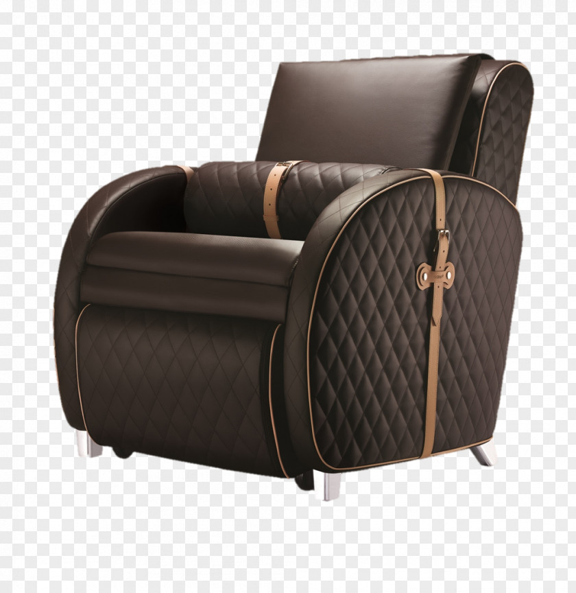 Leather Sofa Upscale Couch Club Chair Furniture PNG