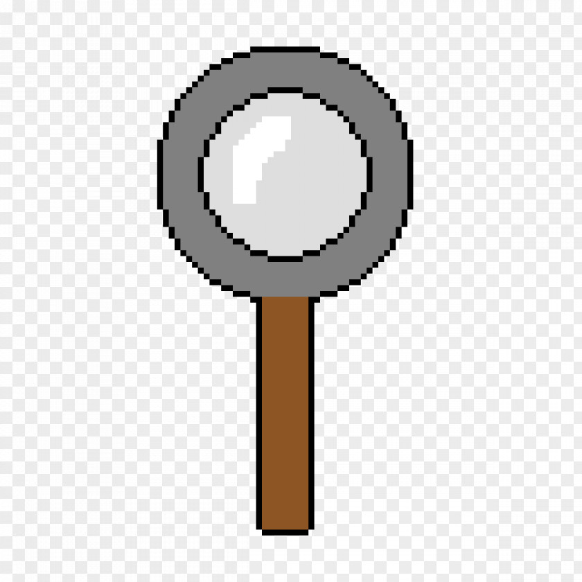 Magnifying Glass Material Pixel Art PNG