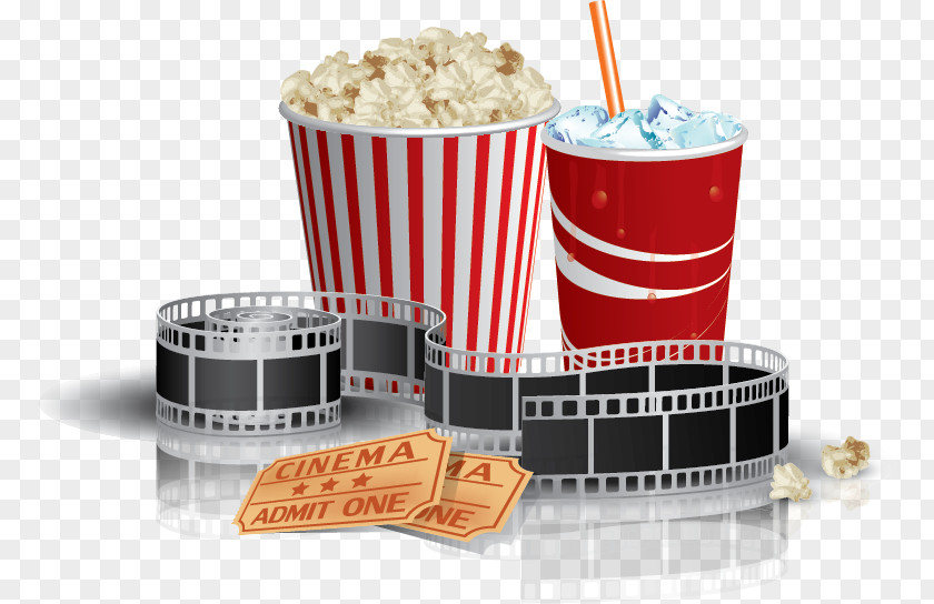 Popcorn Cinema Fizzy Drinks Film PNG