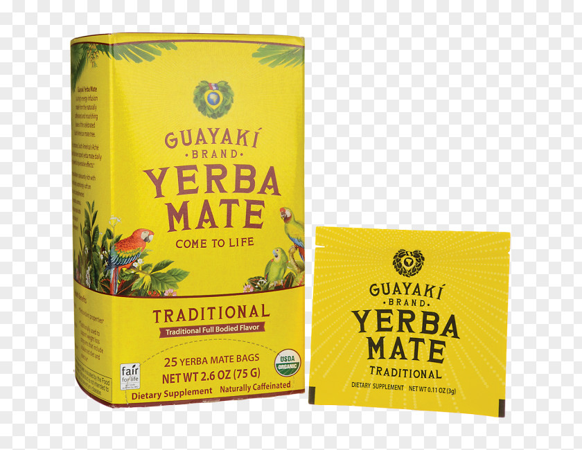 Tea Yerba Mate Coffee Guayakí PNG