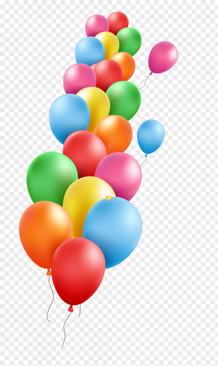 Cartoon Color Big Bundle Balloon PNG