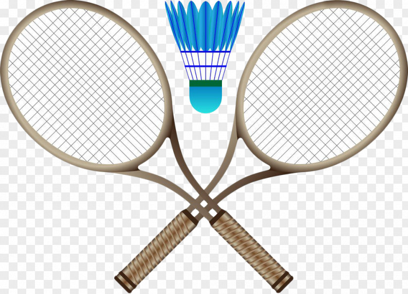 Hand-painted Badminton Premier League Shuttlecock Badmintonracket Clip Art PNG
