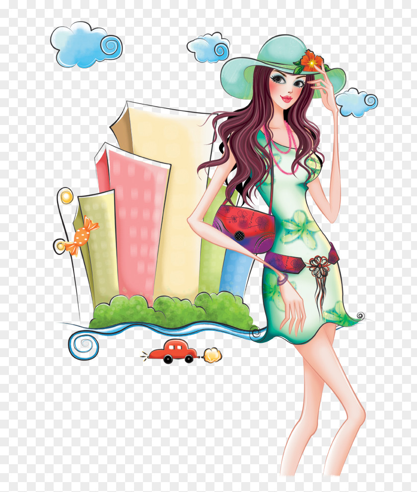 Korean Fashion Figure Illustration PNG fashion figure illustration clipart PNG