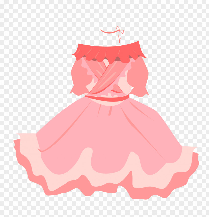 Pink Princess Dress Skirt PNG