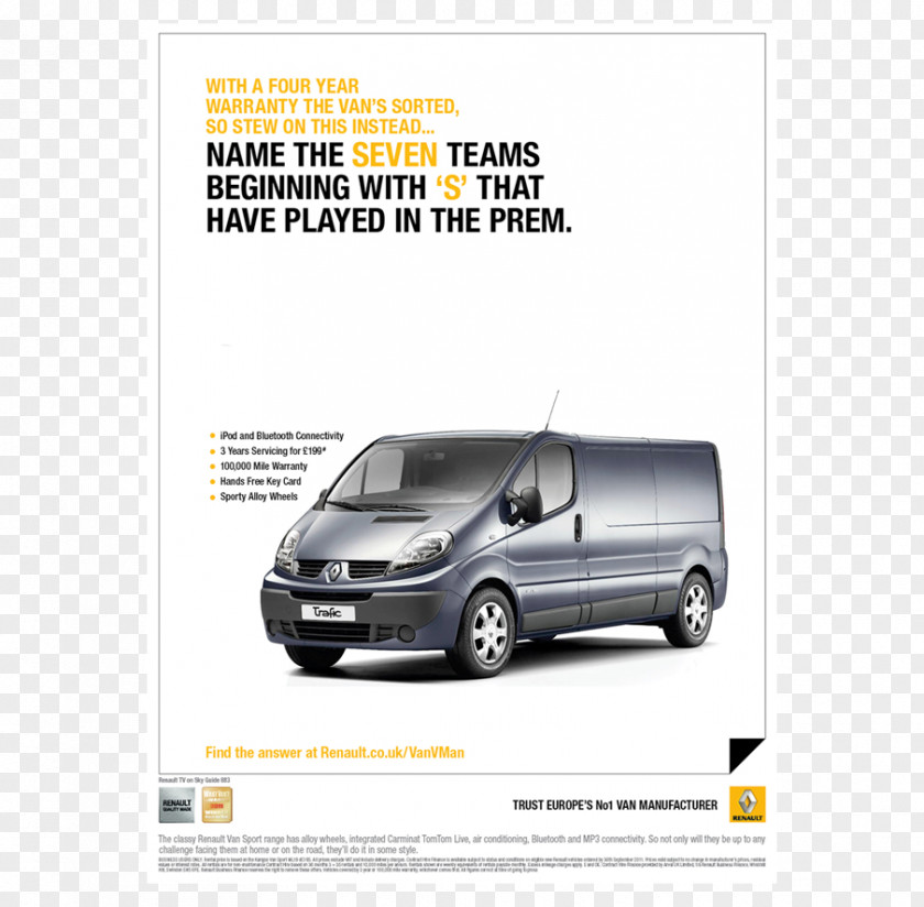 Renault Trafic Master Car Van PNG