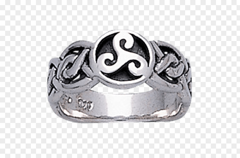 Ring Earring Silver Jewellery Triskelion PNG