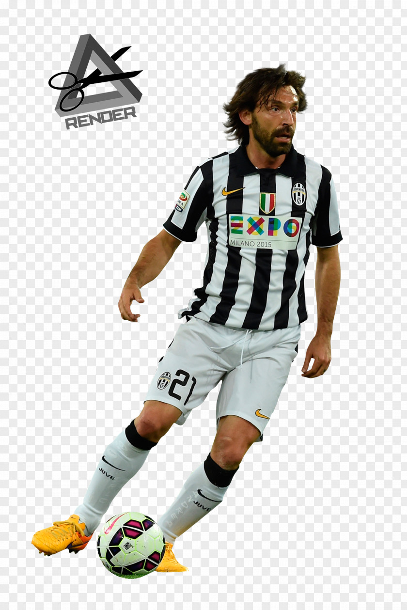 Andrea Pirlo Juventus F.C. New York City FC Jersey Football Player PNG