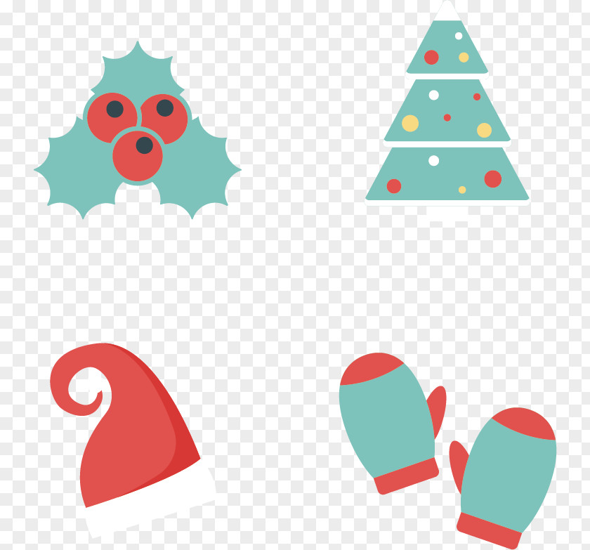 Christmas Tree Fruit Glove Clip Art PNG