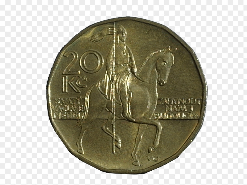 Coin Wenceslas Square Medal Czech Koruna Saint Chorale PNG