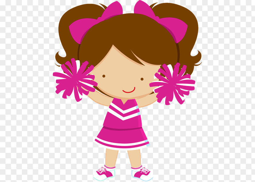 Girls Party Invitation Cheerleading Clip Art PNG